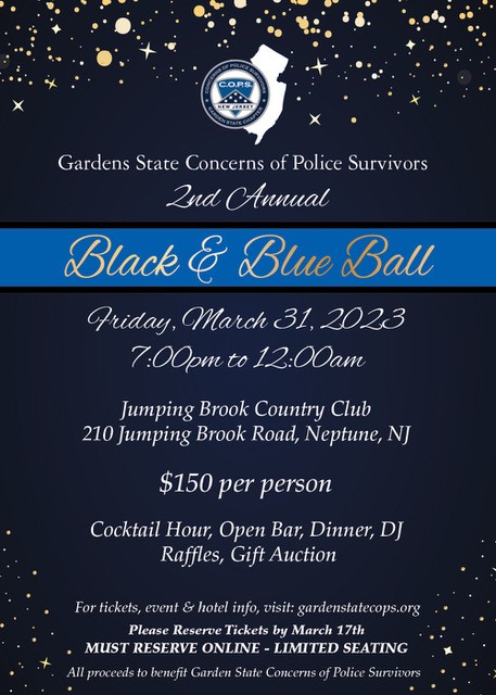2023 Black & Blue Ball Invitation